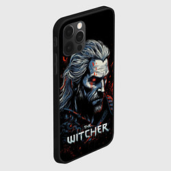 Чехол для iPhone 12 Pro The Witcher blood, цвет: 3D-черный — фото 2