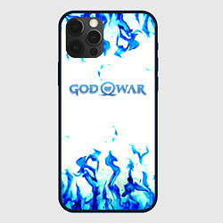 Чехол для iPhone 12 Pro God of War синий огонь, цвет: 3D-черный