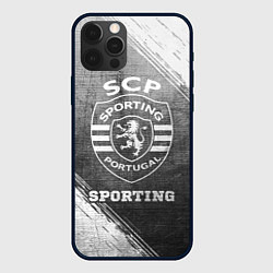 Чехол для iPhone 12 Pro Sporting - grey gradient, цвет: 3D-черный