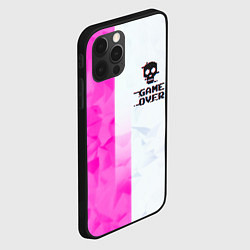 Чехол для iPhone 12 Pro Game over pink abstraction, цвет: 3D-черный — фото 2