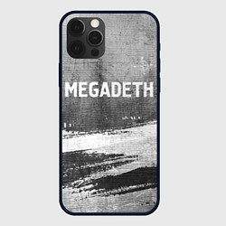 Чехол для iPhone 12 Pro Megadeth - grey gradient посередине, цвет: 3D-черный