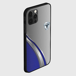 Чехол для iPhone 12 Pro Tesla abstraction auto, цвет: 3D-черный — фото 2