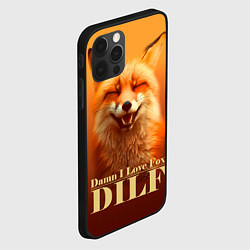 Чехол для iPhone 12 Pro DILF - Damn I love foxes, цвет: 3D-черный — фото 2