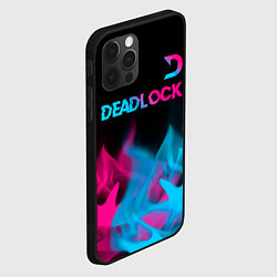 Чехол для iPhone 12 Pro Deadlock - neon gradient посередине, цвет: 3D-черный — фото 2