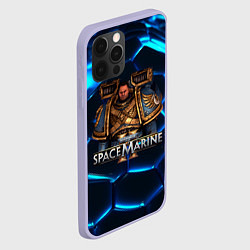 Чехол для iPhone 12 Pro Captain Warhammer 40000 space marine 2 Titus, цвет: 3D-светло-сиреневый — фото 2