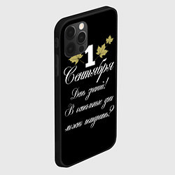 Чехол для iPhone 12 Pro 1 сентября - День знаний, цвет: 3D-черный — фото 2