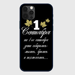 Чехол iPhone 12 Pro 1 сентября - дети собирались