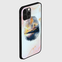 Чехол для iPhone 12 Pro Маяк у моря на закате в отпечатке пальца, цвет: 3D-черный — фото 2