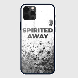 Чехол для iPhone 12 Pro Spirited Away - white gradient посередине, цвет: 3D-черный