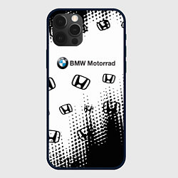 Чехол для iPhone 12 Pro BMW x honda pattern, цвет: 3D-черный