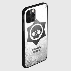 Чехол для iPhone 12 Pro Brawl Stars - white gradient, цвет: 3D-черный — фото 2