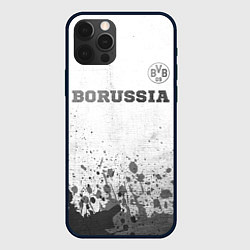 Чехол для iPhone 12 Pro Borussia - white gradient посередине, цвет: 3D-черный