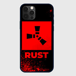 Чехол для iPhone 12 Pro Rust - red gradient, цвет: 3D-черный