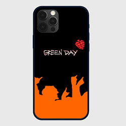 Чехол для iPhone 12 Pro Green day rock, цвет: 3D-черный