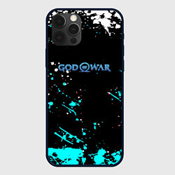 Чехол для iPhone 12 Pro God of war краски всплеск, цвет: 3D-черный