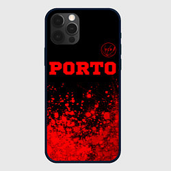 Чехол для iPhone 12 Pro Porto - red gradient посередине, цвет: 3D-черный