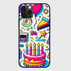 Чехол для iPhone 12 Pro Праздник 90х игры сладости и ностальгия, цвет: 3D-черный