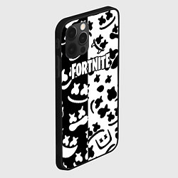 Чехол для iPhone 12 Pro Fortnite patten Marshmello, цвет: 3D-черный — фото 2