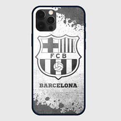 Чехол для iPhone 12 Pro Barcelona - white gradient, цвет: 3D-черный