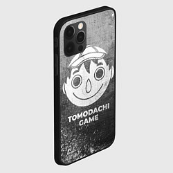 Чехол для iPhone 12 Pro Tomodachi Game - grey gradient, цвет: 3D-черный — фото 2