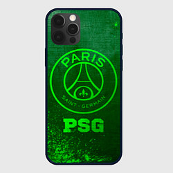 Чехол для iPhone 12 Pro PSG - green gradient, цвет: 3D-черный