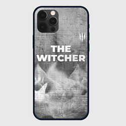 Чехол для iPhone 12 Pro The Witcher - grey gradient посередине, цвет: 3D-черный