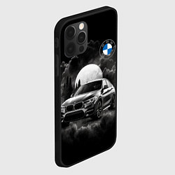 Чехол для iPhone 12 Pro BMW закат солнца, цвет: 3D-черный — фото 2