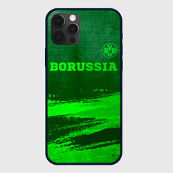 Чехол iPhone 12 Pro Borussia - green gradient посередине