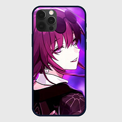 Чехол для iPhone 12 Pro Honkai Star Rail Kafka violet light, цвет: 3D-черный