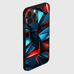 Чехол для iPhone 12 Pro Геометрические осколки, цвет: 3D-черный — фото 2