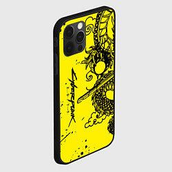 Чехол для iPhone 12 Pro Syberpunk dragon tatoo, цвет: 3D-черный — фото 2