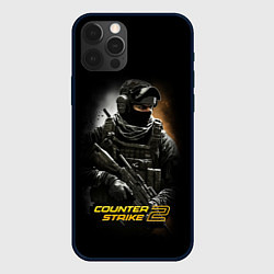 Чехол для iPhone 12 Pro Counter strike спецназовец, цвет: 3D-черный