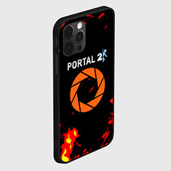 Чехол для iPhone 12 Pro Portal огненная лава, цвет: 3D-черный — фото 2