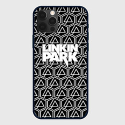 Чехол для iPhone 12 Pro Linkin park pattern, цвет: 3D-черный