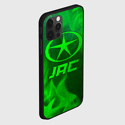 Чехол для iPhone 12 Pro JAC - green gradient, цвет: 3D-черный — фото 2