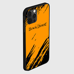 Чехол для iPhone 12 Pro Black desert краски абстракция, цвет: 3D-черный — фото 2