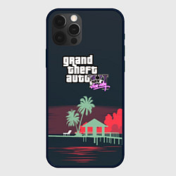 Чехол для iPhone 12 Pro GTA tropix game, цвет: 3D-черный