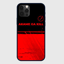 Чехол для iPhone 12 Pro Akame ga Kill - red gradient посередине, цвет: 3D-черный