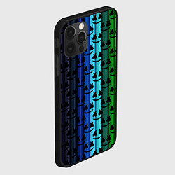 Чехол для iPhone 12 Pro Marshmello gradient, цвет: 3D-черный — фото 2