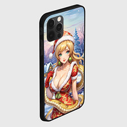 Чехол для iPhone 12 Pro Девушка в образе змеи 2025, цвет: 3D-черный — фото 2