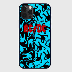 Чехол для iPhone 12 Pro ACDC mem party, цвет: 3D-черный