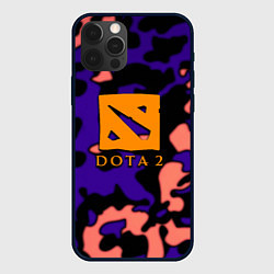 Чехол для iPhone 12 Pro DOTA 2 камуфляж, цвет: 3D-черный