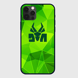 Чехол для iPhone 12 Pro Die Antwoord green poly, цвет: 3D-черный