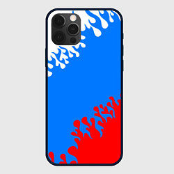 Чехол для iPhone 12 Pro Российская федерация - флаг, цвет: 3D-черный