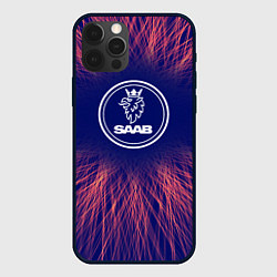 Чехол для iPhone 12 Pro Saab red energy, цвет: 3D-черный