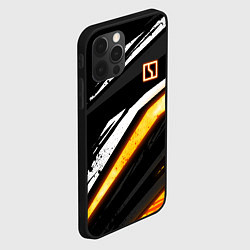 Чехол для iPhone 12 Pro Zeekr - orange light, цвет: 3D-черный — фото 2