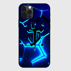 Чехол для iPhone 12 Pro Doom плиты, цвет: 3D-черный