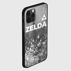 Чехол для iPhone 12 Pro Zelda - grey gradient посередине, цвет: 3D-черный — фото 2