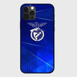 Чехол для iPhone 12 Pro Benfica blue poly, цвет: 3D-черный