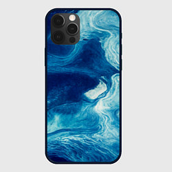 Чехол для iPhone 12 Pro Водные вихри - абстракция, цвет: 3D-черный